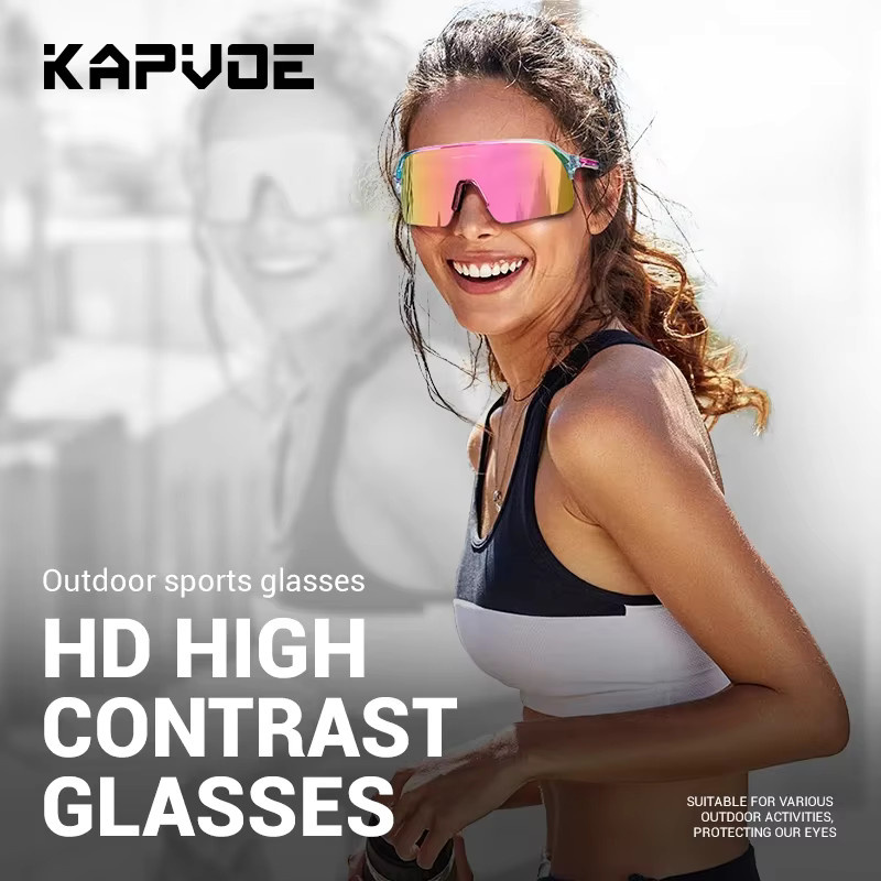 KAPOVE Sportsonnenbrille, Unisex, Vollrand, Kunststoff - Bild 3