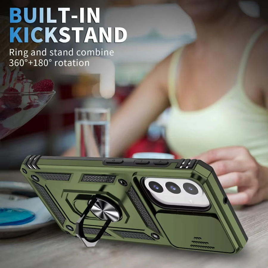 Robuste Samsung Galaxy S26 S25 S24 S23 S22 Ultra Plus Schutzhülle in Militärqualität mit Magnetringständer in Blau - Bild 3