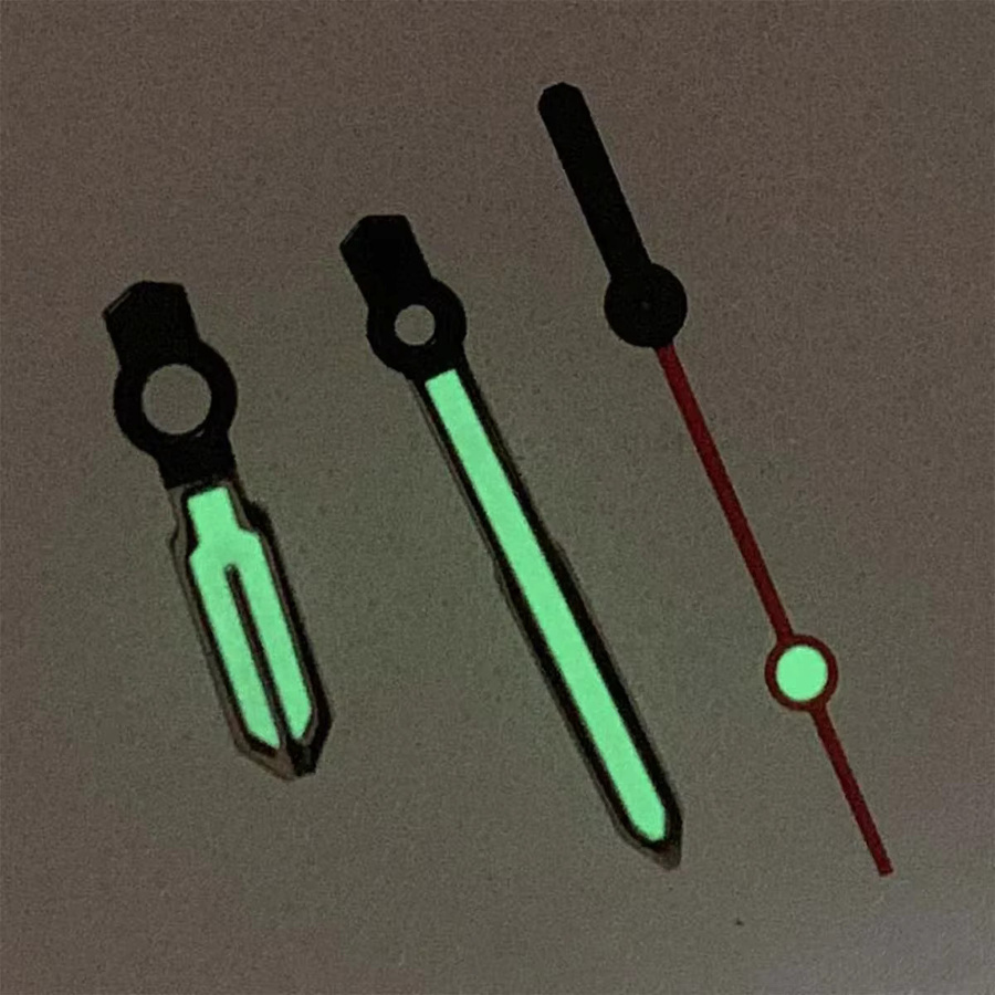 FancyWrist Uhrenzeiger, 3 Pins, Grün Leuchtend, für NH35 NH36 4R 7S Bewegung - Bild 3