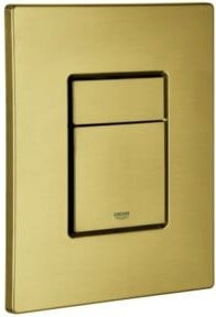 Grohe Abdeckplatte Skate Cosmopolitan C in Gold für Dual Flush, senkrechte und waagerechte Montage, Breite: 19,7 cm, Höhe: 15,6 cm, Tiefe: 19,7 cm - Bild 1