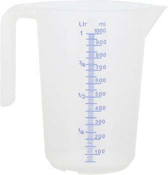 Schneider Messbecher Staple in Beige, 1000 ml, rund mit aufgedruckter Skala und spülmaschinenfest - Bild 1