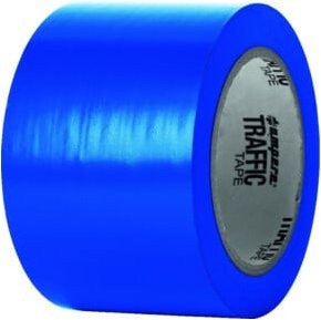 A.M.P.E.R.E. Absperrband Traffic Tape Blau, Breite: 75 mm, Länge: 33 m, Dicke: 0,15 mm - Bild 1
