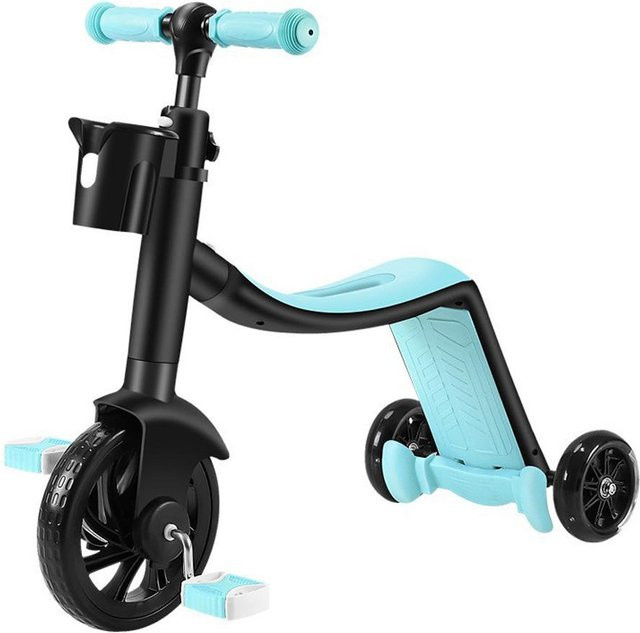 Elestagequipment 3-in-1-Roller, Dreirad, Laufrad, Blau - Bild 1