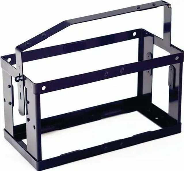 Kanisterhalterung VALPRO in Tiefschwarz RAL 9005, B/T/H: 17,4 x 37,7 x 29,3 cm - Bild 2