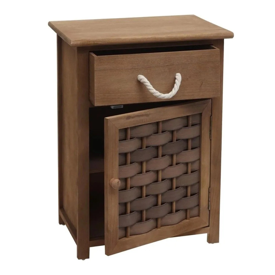 MCW Kommode K83 aus Paulownia Holz und Polyrattan in Braun, B/T/H: 55 x 39,5 x 28,5 cm - Bild 2