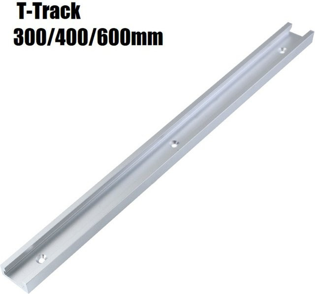 DAZZLEEX T-Nut Schiene aus Aluminiumlegierung für die Holzbearbeitung, Farbe: Silber, Breite: 30 mm, Länge: 300-600 mm - Bild 1