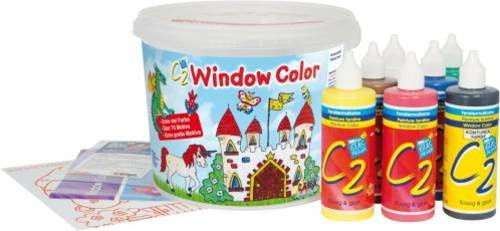 Window Color Set mit 7 Farben und Zubehör im Eimer - Bild 1