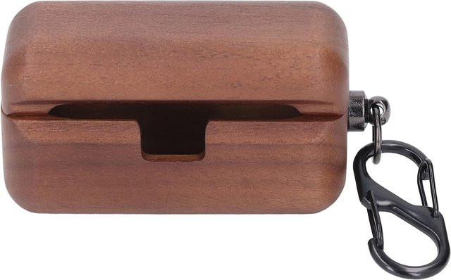 Holzetui mfySpace für AZ80 Bluetooth-Ohrhörer in Grau und Braun mit Sturzschutz und Stoßschutz - Bild 1