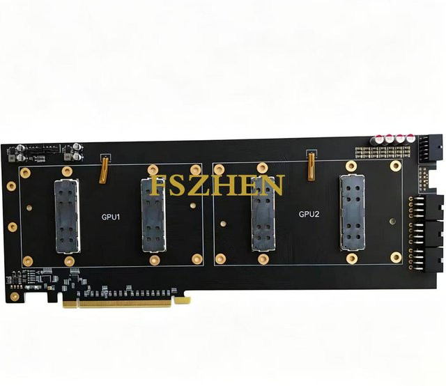 V100 SXM2 NVLink-Adapterkarte mit 300 GB/s und Dual-GPU in Schwarz (16 GB oder 32 GB) - Bild 1
