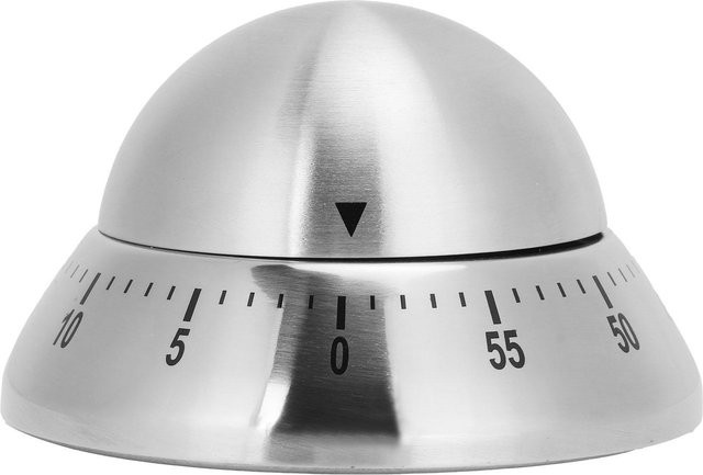 Mechanischer Küchentimer aus Edelstahl in Silber von Fishine in Fischform - Bild 1