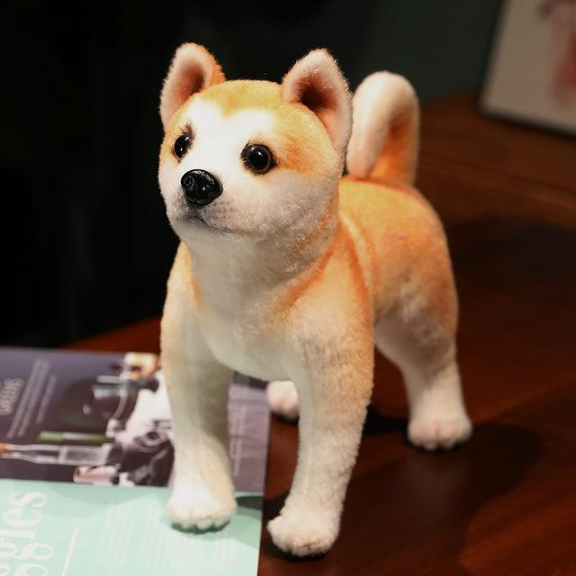 Kidsly Akita Hund Plüschtier, weiß, 25cm - Bild 1