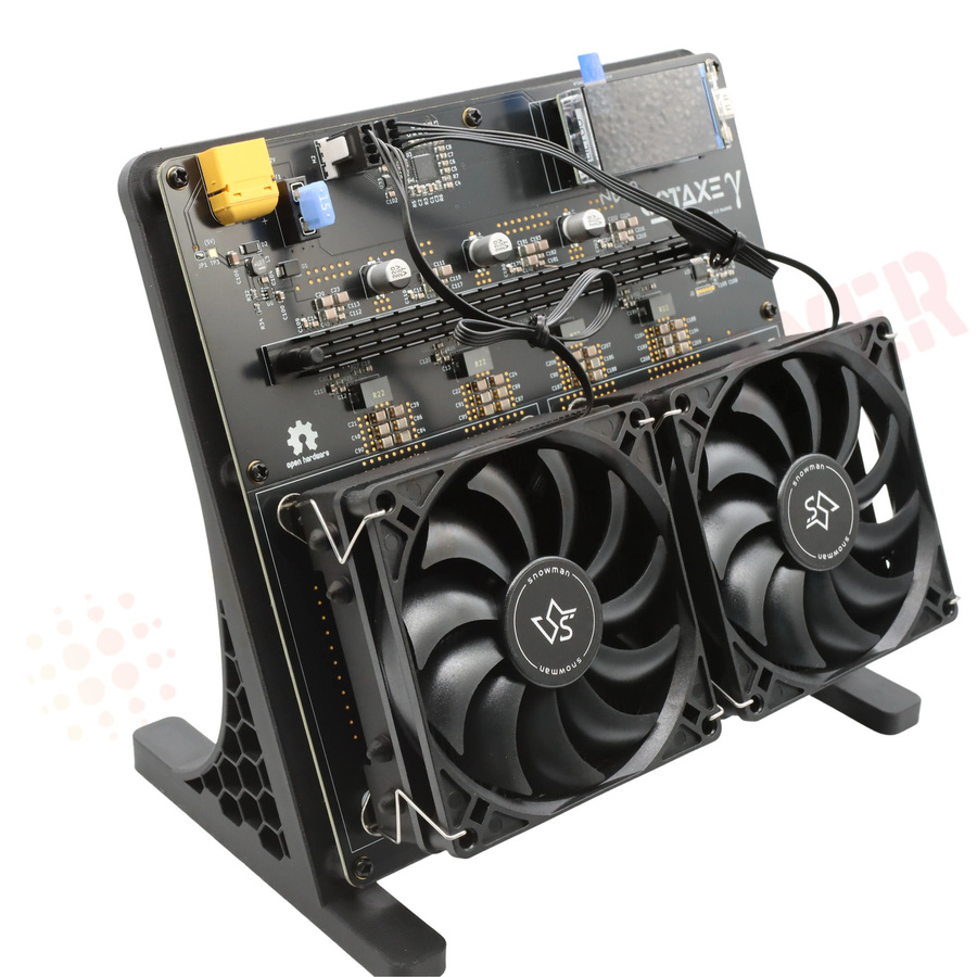 NerdOCTAxe Bitcoin Solo Miner SHA-256 BM1370 Chip 9.6Th/s 160W Mini Mining-Maschine in Orange-Schwarz - Bild 5