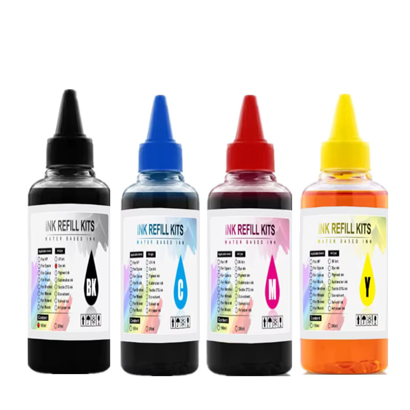 CFINK Universelles Drucker-Tinten-Nachfüllset CISS Kit für HP Canon Epson Brother Tintenstrahl-Tankpatronen, Multicolor, 100 ml - Bild 7