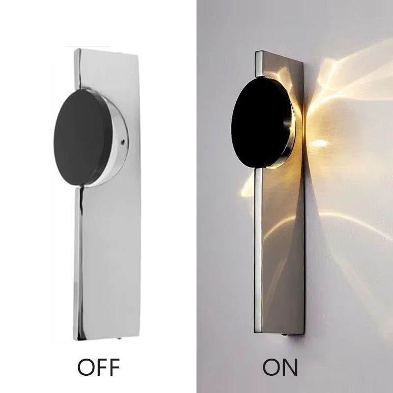 LINCCW Moderne LED-Wandleuchte aus Edelstahl mit warmem Licht und gewelltem Design - Bild 3