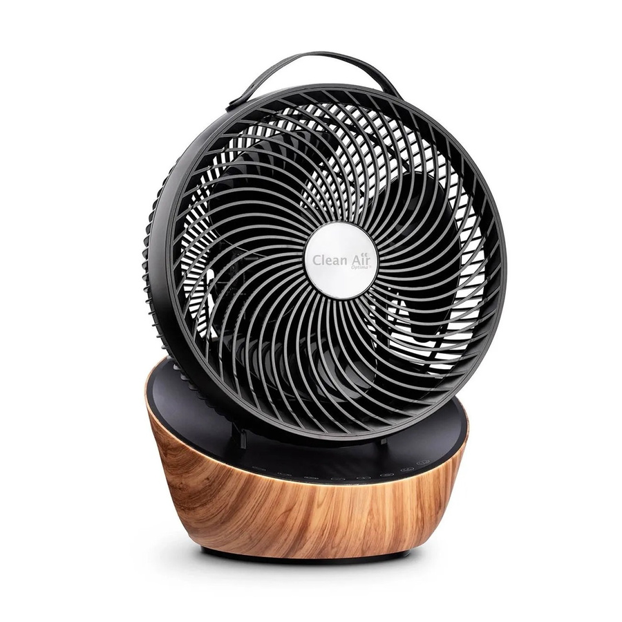 Clean Air Optima Wood Design Zirkulator Ventilator CA-403 Smart in Schwarz mit App-Steuerung und Tischfunktion - Bild 2