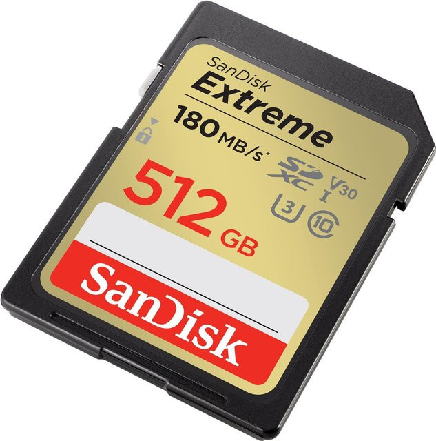 SanDisk Extreme SDXC Speicherkarte 512GB mit V30 und UHS-I U3 Speicherkapazität - Bild 2