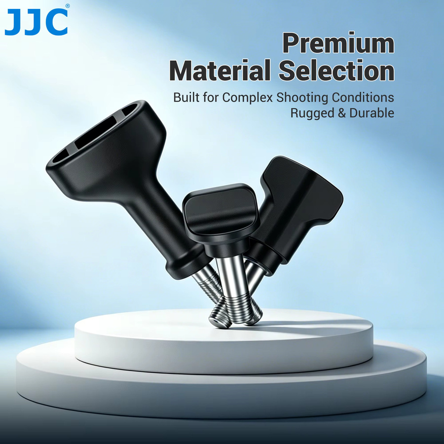 JJC 6er-Pack Rändelschraubenset in Schwarz für Insta360 X4 X5 GoPro 13 12 11 10 9 8 7 6 5 und DJI Action 6 5 Pro 5 4 3 Action-Kameras - Bild 5