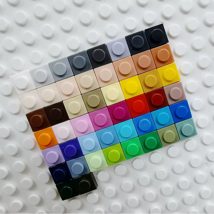 JIAJIALE Ziegel Teile, Zubehör, 100-teiliges Set, Bunt / Mehrfarbig, Grau, Kunststoff - Bild 2