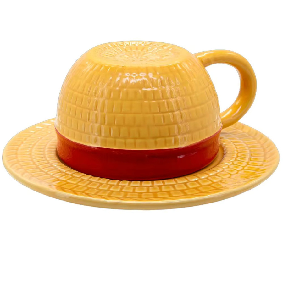 Bandai Anime Keramiktasse mit Untertasse für One Piece und Demon Slayer Fans - Bild 2