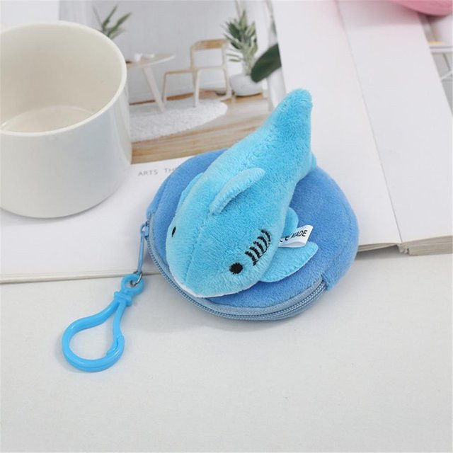Yiran toy Haifisch Plüschtier Tasche, Plüsch Münzbörse, 36-teiliges Set, 8 cm, ab 14 Jahren - Bild 1