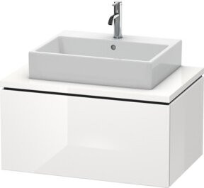 Duravit Waschtischunterschrank L-Cube in Weiß Hochglanz für Konsole mit 1 Auszug, B: 82 cm, T: 54,7 cm, H: 40 cm - Bild 1