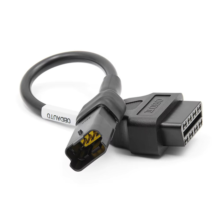 JFIND OBD2-Adapterkabel von 4-Pin auf 16-Pin für Ducati Motorrad-Diagnosescanner in Schwarz - Bild 2