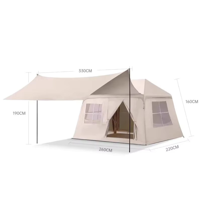 FULANG Camping Zelt aus Oxford-Stoff, wetterfestes Vier-Jahreszeiten-Zelt für Outdoor-Aktivitäten, B/T/H: 260 x 160 x 160 cm - Bild 4