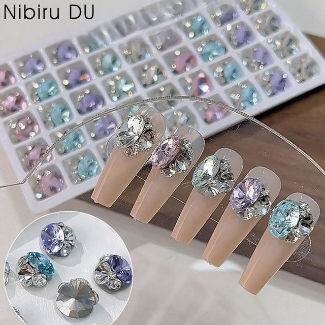 Nibiru DU Kristall Diamanten Strass Charms, Lila, Glänzend - Bild 1
