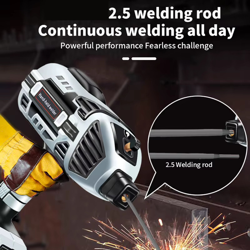 Lpnove Handheld Inverter ARC Schweißgerät 4600W mit Schweißmaske, Tragbare Elektrische Schweißmaschine für DIY und Lötarbeiten, Grau - Bild 2