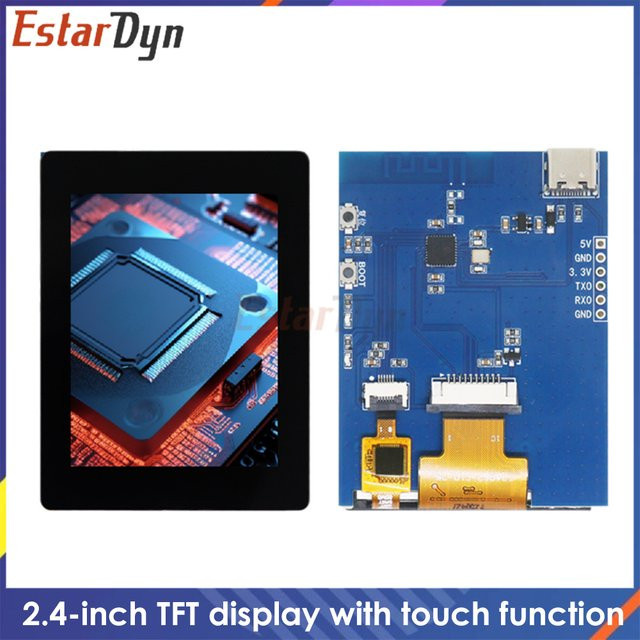 Estardyn ESP32-C3 Board mit 2,4-Zoll-TFT-LCD-Touchscreen, ST7789, WiFi und BLE 5.0 via SPI für IDE und MicroPython - Bild 1