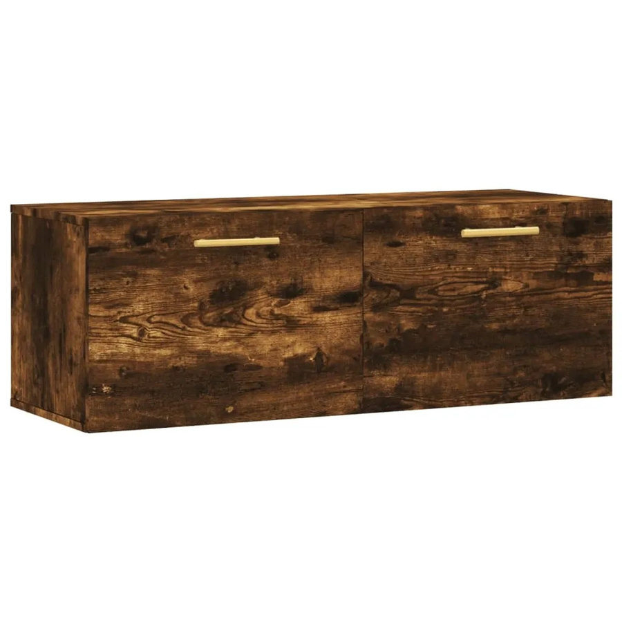 vidaXL Wandschrank aus Holzwerkstoff in Räuchereiche, B/T/H: 100 x 36,5 x 35 cm - Bild 2