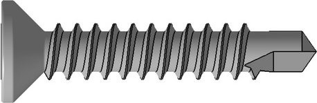Mr. GARDENER Bohrschraube aus Aluminium in Silber, Durchmesser: 4,2 mm, Länge: 22 mm, 100 Stück - Bild 1