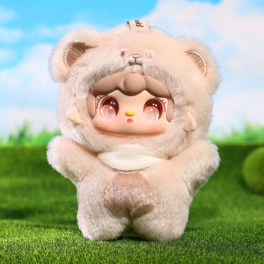 Yooki V4 Oxygen Bear Plüsch-Vinyl-Anhänger, Blind Box, 4. Generation - Bild 1