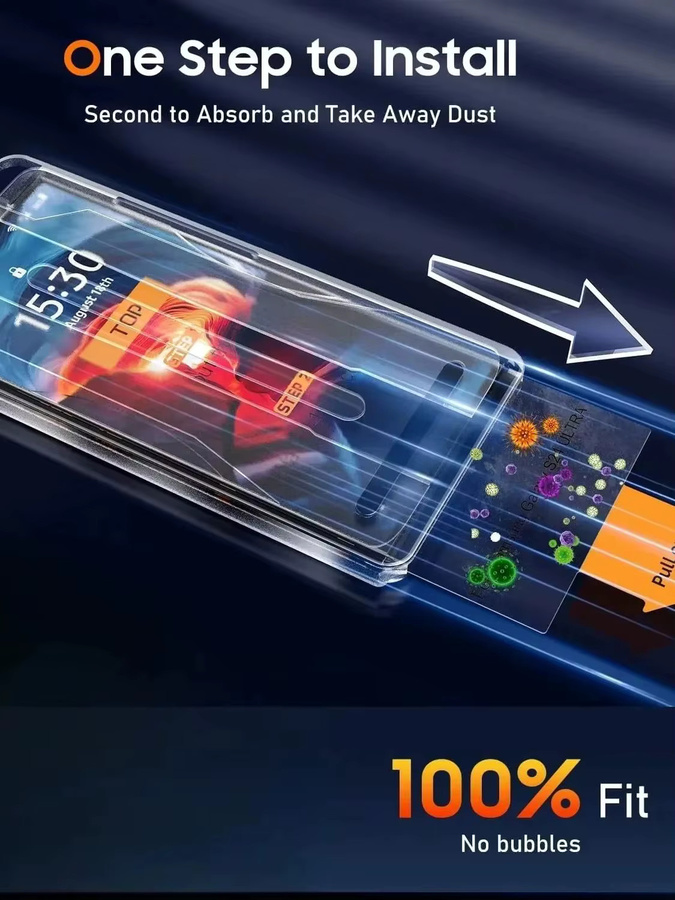5er-Pack HD-Displayschutzfolie aus gehärtetem Glas für die iPhone-Serie in Transparent - Bild 5
