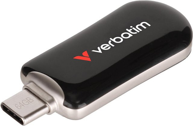 Verbatim Plectra USB-C Flash Drive 64GB Schwarz - Bild 1