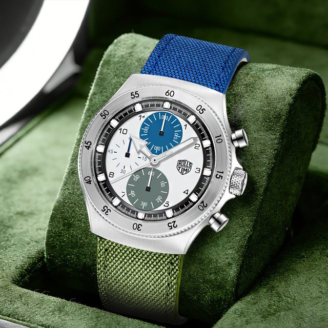PAGANI DESIGN Chronograph, Quarz, Saphirglas, Grün, Bicolor, Nylon, Herren - Bild 1