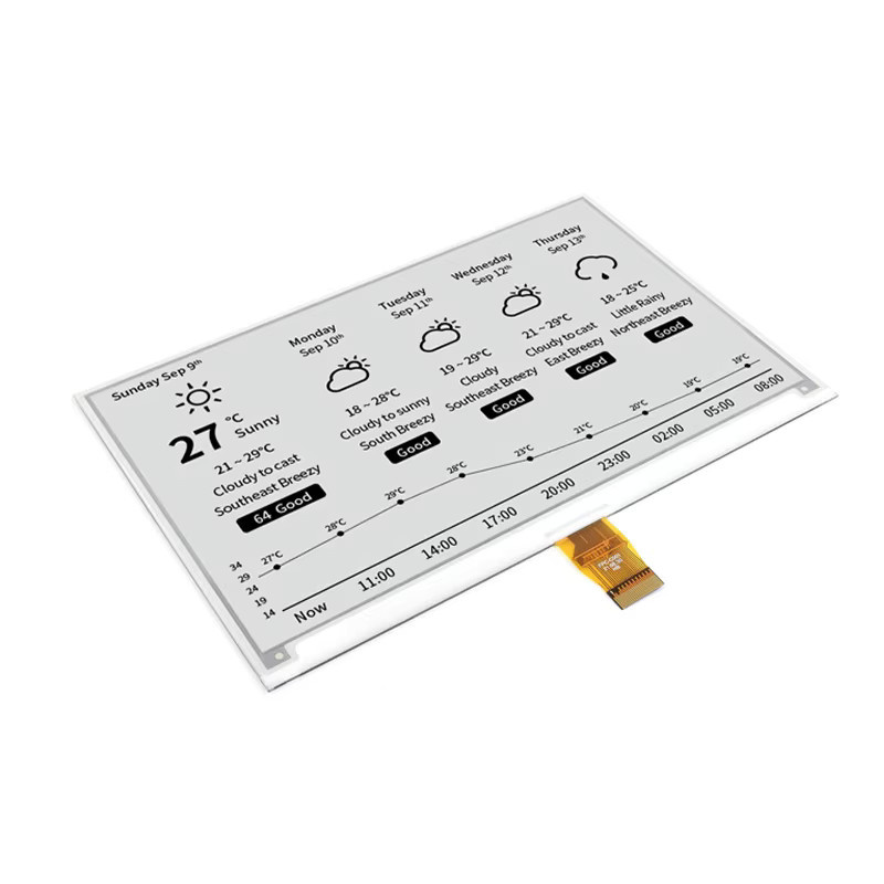 Spotpear Raspberry Pi 7,5 Zoll E-Paper E-Ink Display HAT mit SPI-Schnittstelle in Rot, Schwarz und Weiß für Arduino, STM32 und Jetson Nano - Bild 1