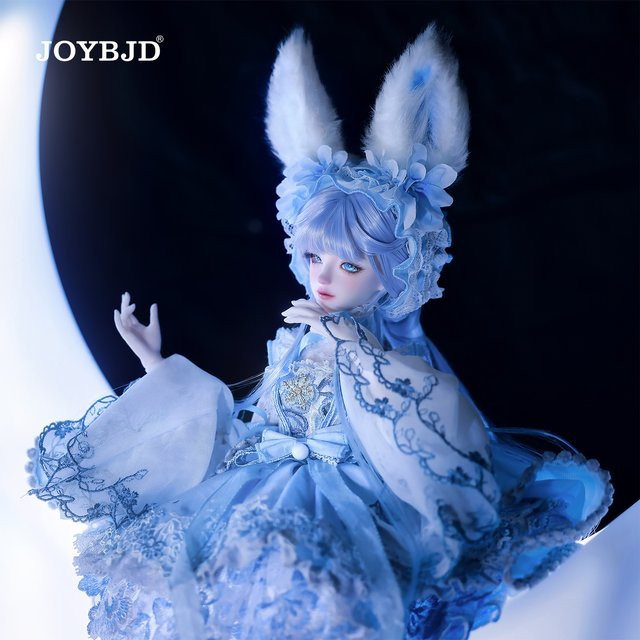 JOYBJD Ynes 1/4 BJD Puppe Aqua Blue Rabbit Fullset, Harzfigur, Hellblaue Kleidung - Bild 1