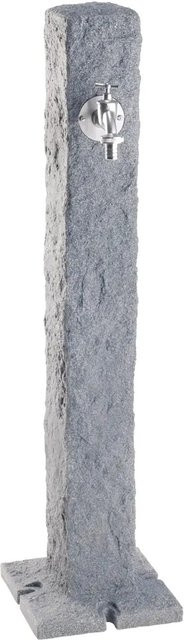 Garantia Wasserzapfsäule Granit Lightgranite in Hellgranit mit Chrom-Auslaufhahn und 3/4 Zoll Anschluss - Bild 1