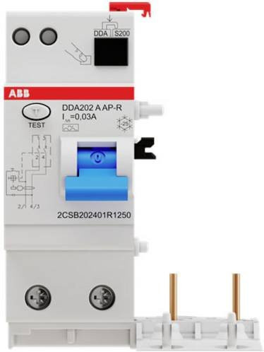 ABB DDA202 A-25/0,03 AP-R FI-Schutzschalter 2polig 25A 0,03A 230V in Weiß - Bild 1