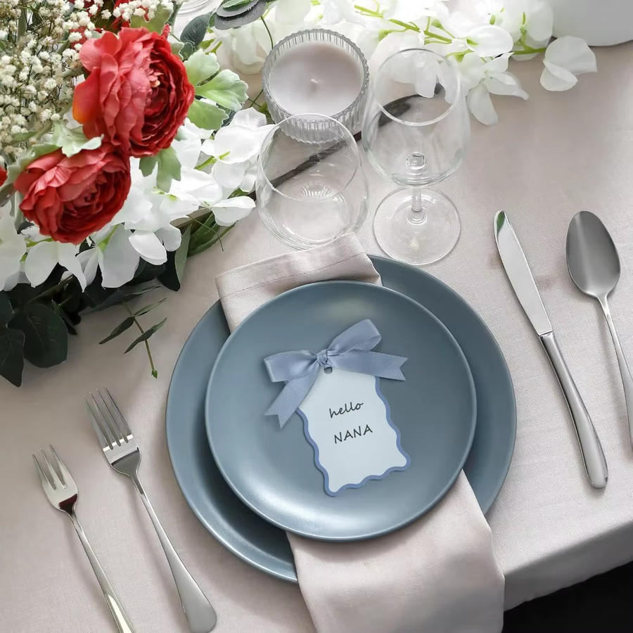 DIY Etikettenkarten zum Beschriften in Rosa, Schwarz oder Weiß mit Band für Geschenke, Partys und Business-Zwecke aus Papier - Bild 2