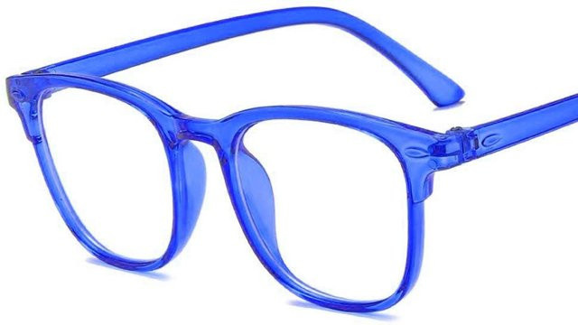 Nilljae Kinderbrille, rund, Vollrand, Kunststoff, blau - Bild 1