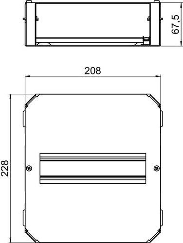OBO Bettermann Montageplatte 7405727 Breite: 22,8 cm, Tiefe: 20,8 cm - Bild 1