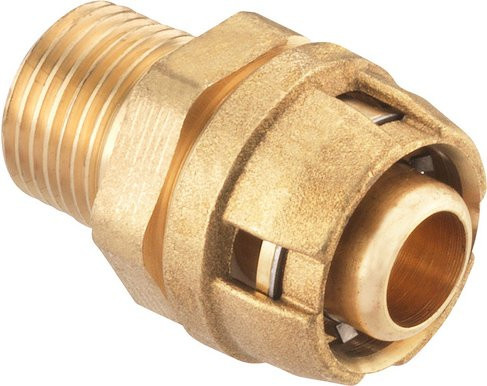 Cornat Kupplung aus Messing in Goldfarben mit 1/2 Zoll - Bild 1