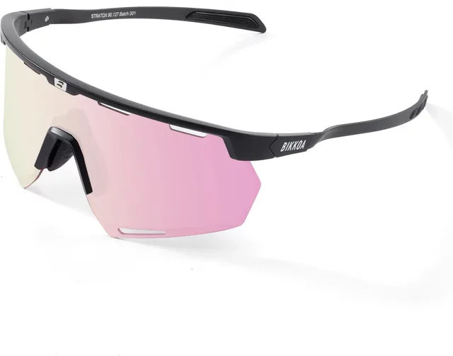 Bikkoa Stratox Sportbrille, Vollrand, Carbonfaser, pink, multicolour, Unisex - Bild 1