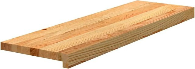 vidaXL Treppenstufen aus Massivholz Eiche, 8 Stück, Hellbraun, B/T/H: 80 x 30 x 2 cm - Bild 1