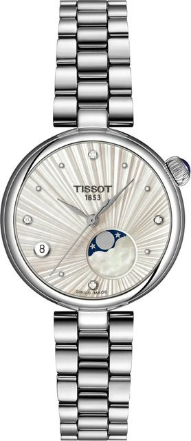 Tissot Damenuhr, Quarz, Edelstahl, Silber, Diamant, 30 mm, 5 ATM - Bild 1