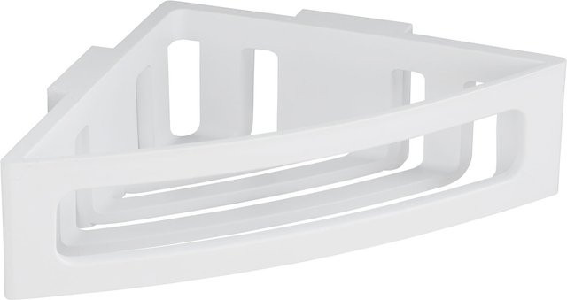 WENKO Turbo-Loc Badezimmerablage Bralia Eckablage für Dusche und Bad, Weiß - Bild 1