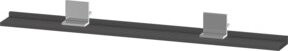 Duravit Spiegel-Ablage Sivida in Graphit und Chrom, B/T/H: 125 x 65 x 0,36 cm - Bild 1