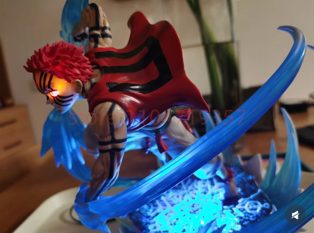 Bandai Akaza Action Figur aus Demon Slayer Kimetsu no Yaiba, mehrfarbige PVC Modellfigur mit Lichtfunktion - Bild 3